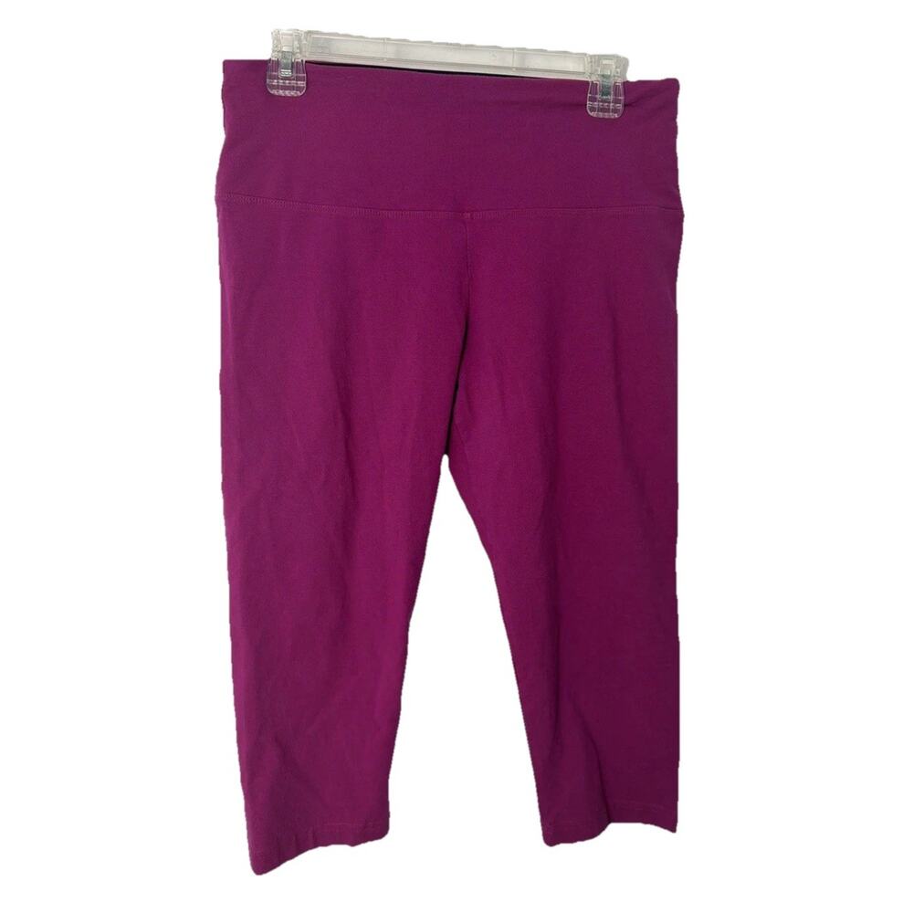 Lysse Women’s Large Pull On Leggings Magenta Pink Stretch Athleisure